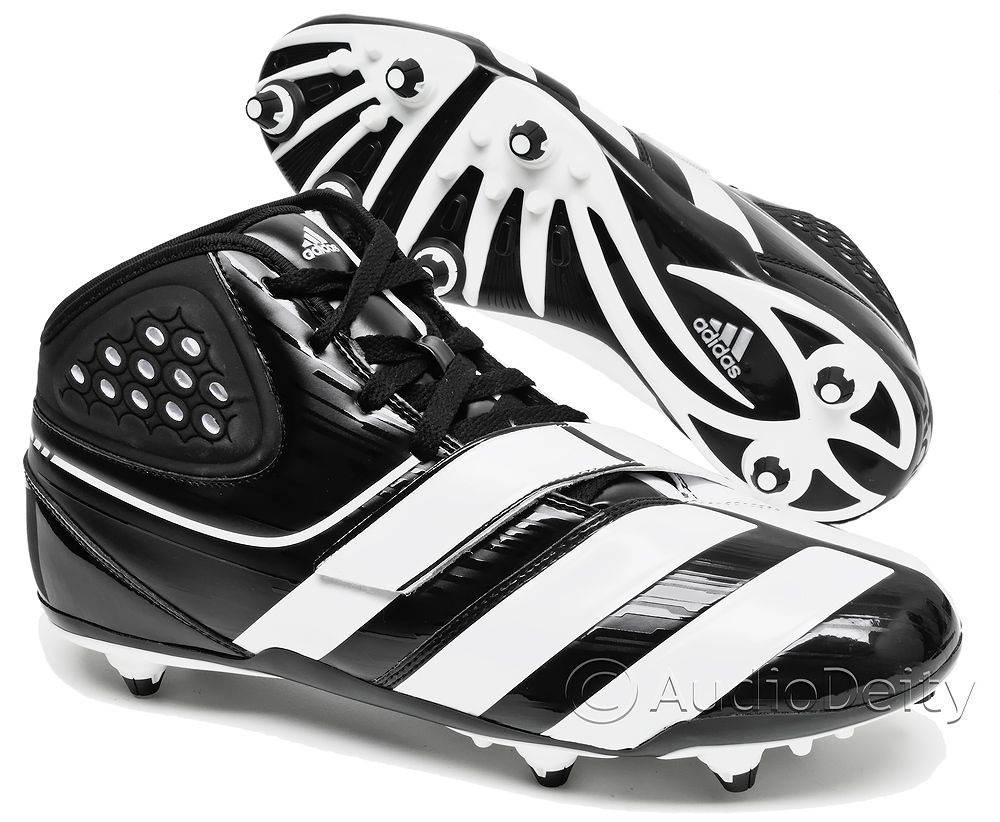 New Adidas Malice D Mens Football Cleats w Detachable Studs Black 