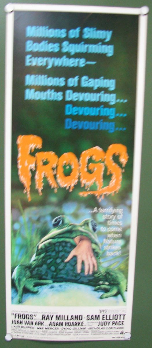   FROGS Original Insert 14x36 Ray Milland, Sam Elliot, Adam Roarke