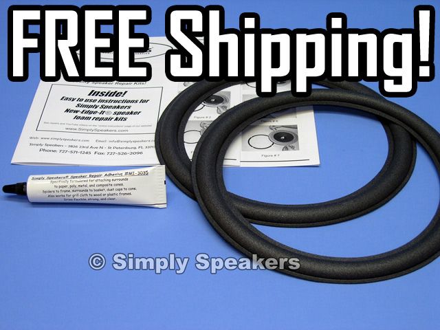 Large Advent Loudspeaker 10 Speaker Parts Foam Edge Repair Kit # FSK 