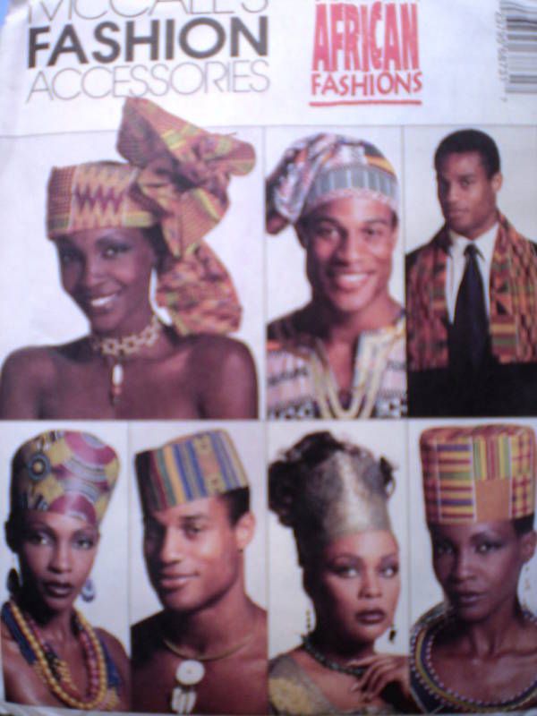 Uncut McCalls Pattern African Fashion Hats Emeaba 6873