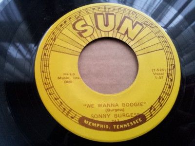 Sonny Burgess Red Headed Woman We Wanna Boogie Sun 247 Co Sleeve 