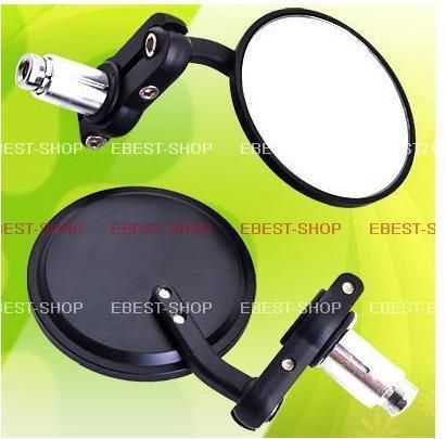   End Mirrors for Racer Handlebars Mask Lock Scooter Alarm Light