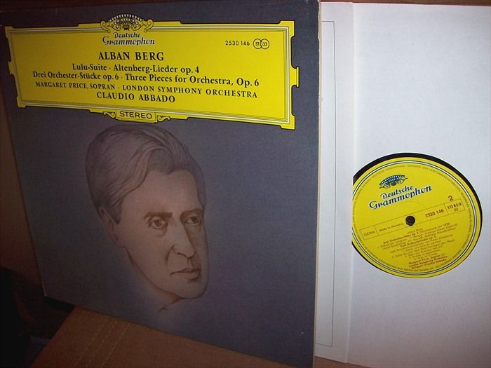 Claudio Abbado Price London Sym Alban Berg Original 1971 DG German 