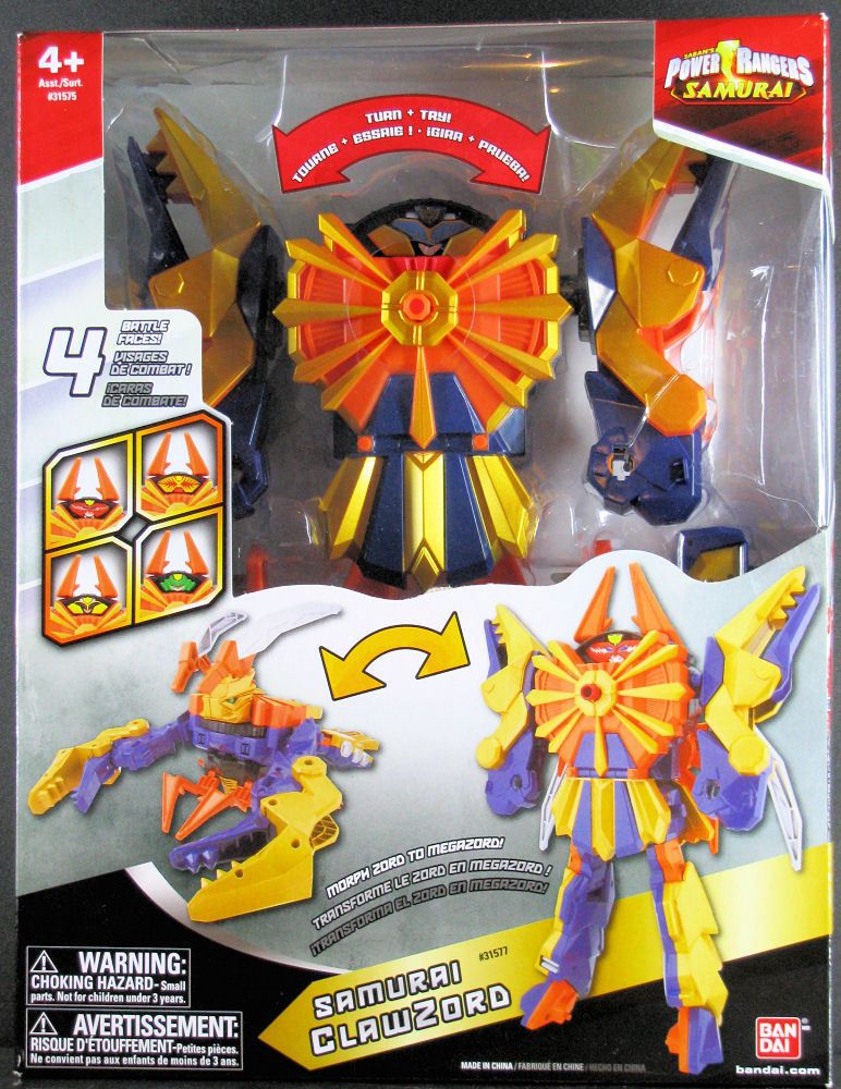 Power Rangers Samurai Deluxe Clawzord Megazord 31575 31577