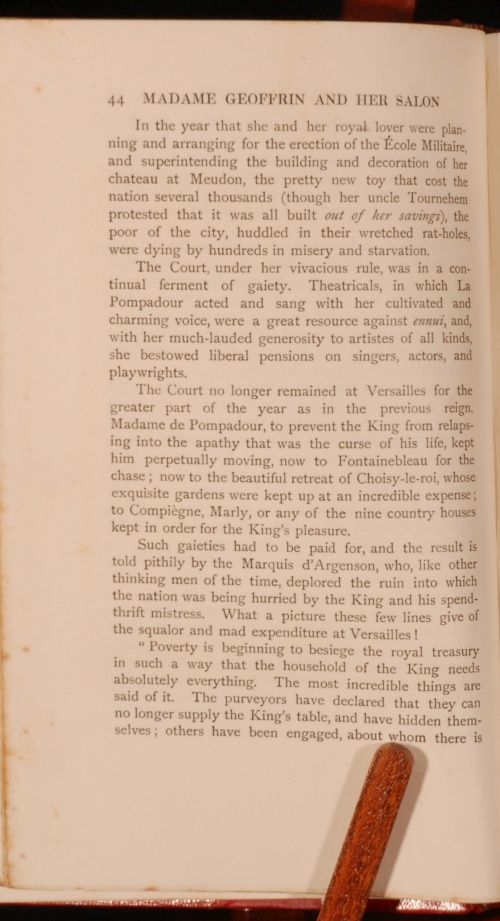 1905 First Edition Madame Geoffrin Janet Aldis Enlightenment