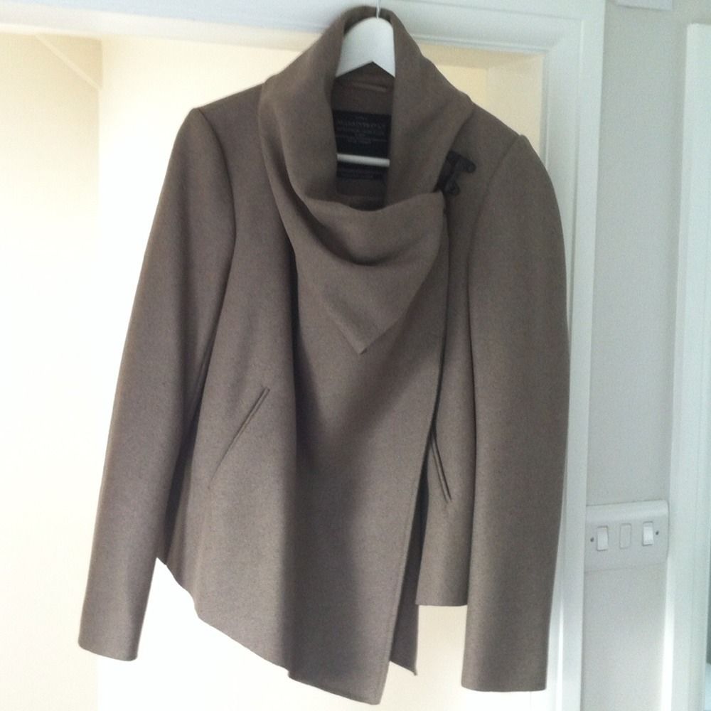 All Saints Wool Monument Jacket in UK 10 Best Seller Worn Once RRP 