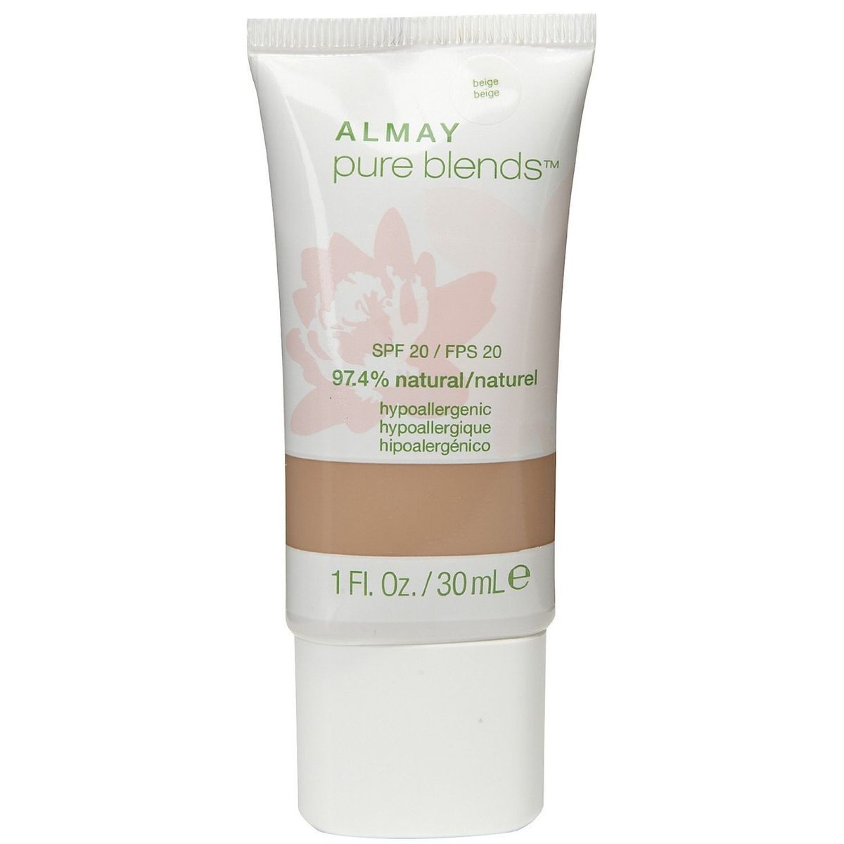 Almay Pure Blends Makeup Beige 1 Fluid Ounce Brand New Sealed