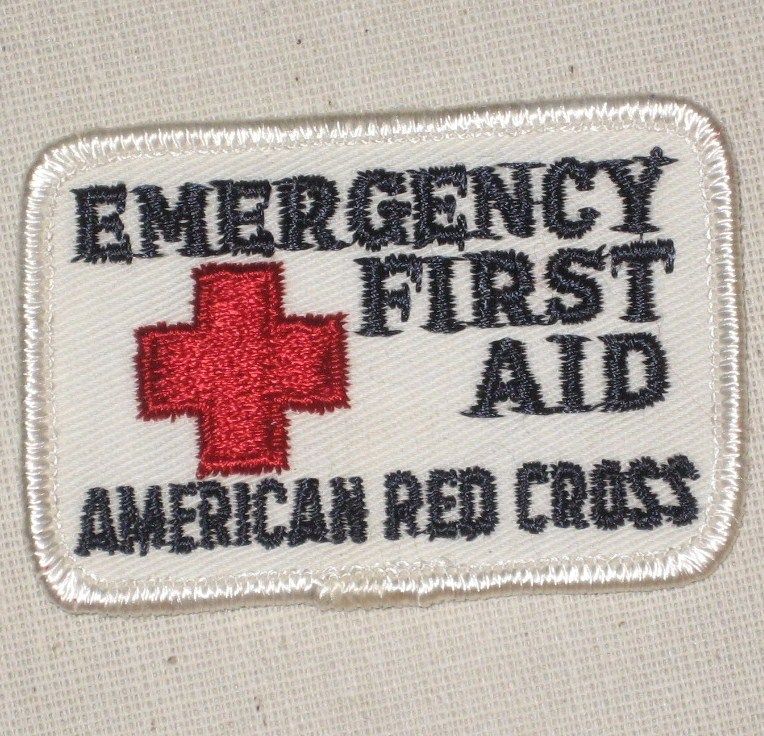 Vintage Emergency First Aid American Red Cross Patch