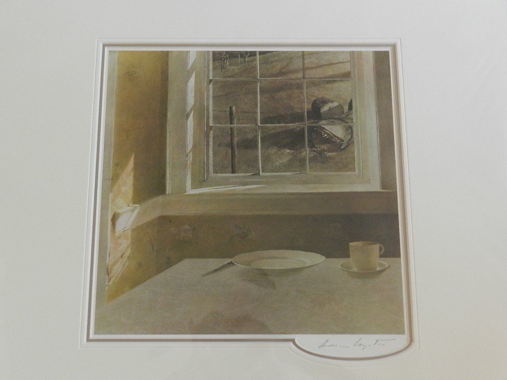 ANDREW WYETH hand signed on  Ground Hog Day  print COA RARE