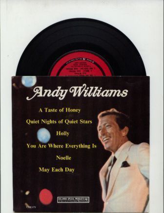 ANDY WILLIAMS A TASTE OF HONEY (COLUMBA CSM 679/KENTUCKY FRIED CHICKEN 