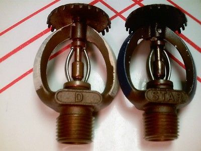   USED STAR SPRINKLER HEADS  SSU  1 165  D  UPRIGHT WITH 1/2 INCH PORT