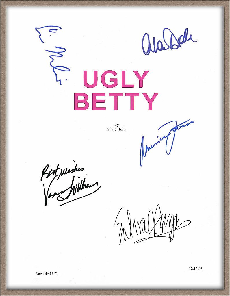 AMERICA FERRERA VANESSA WILLIAMS SALMA HAYEK SIGNED X5 UGLY BETTY TV 