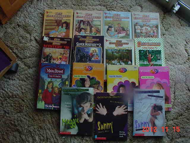 LOT OF 15 ANN M MARTIN NOVELS BABYSITTERS CLUB CALIF DIARIES FRIENDS 