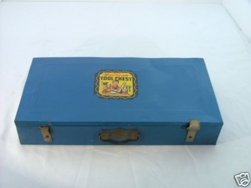 Vintage Metal American Tool Chest Toy No Tools