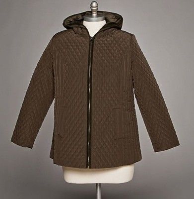   winter fall spring washable Quilted hooded jacket coat plus 1X 2X