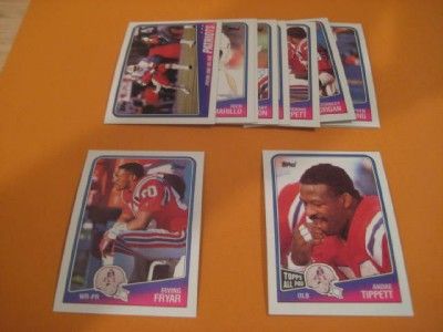 1988 topps new england patriots team set