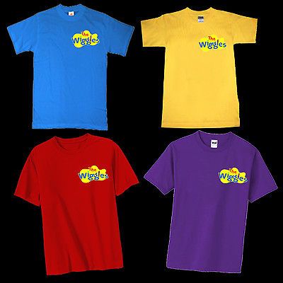 THE WIGGLES LOGO ADULT T SHIRT SIZES S M L XL XXL