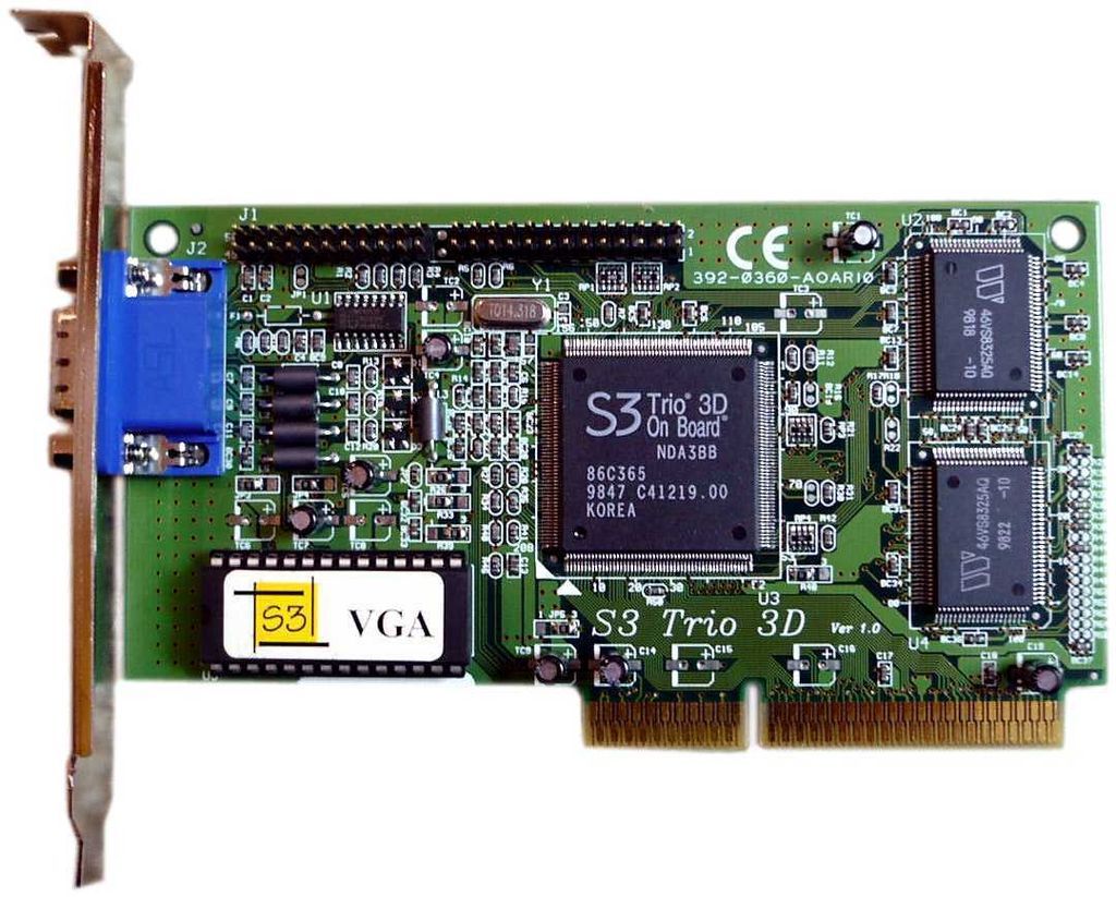   3D On Board NDA3BB VA 365 4M SGRAM AGP Video, Graphics Card, Internal