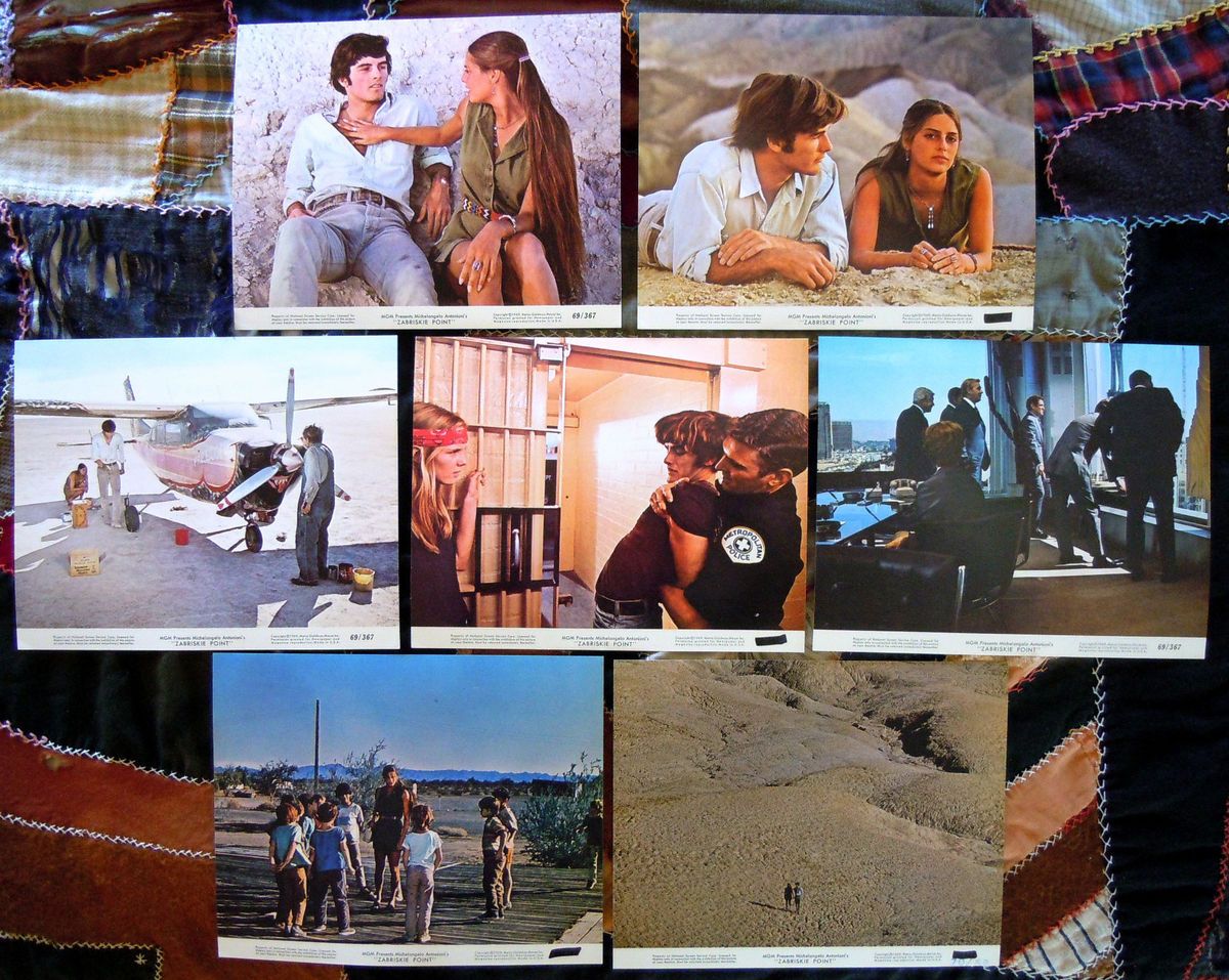 Lot of 7 Michelangelo Antonioni COLOR stills ZABRISKIE POINT 1967 Mark 