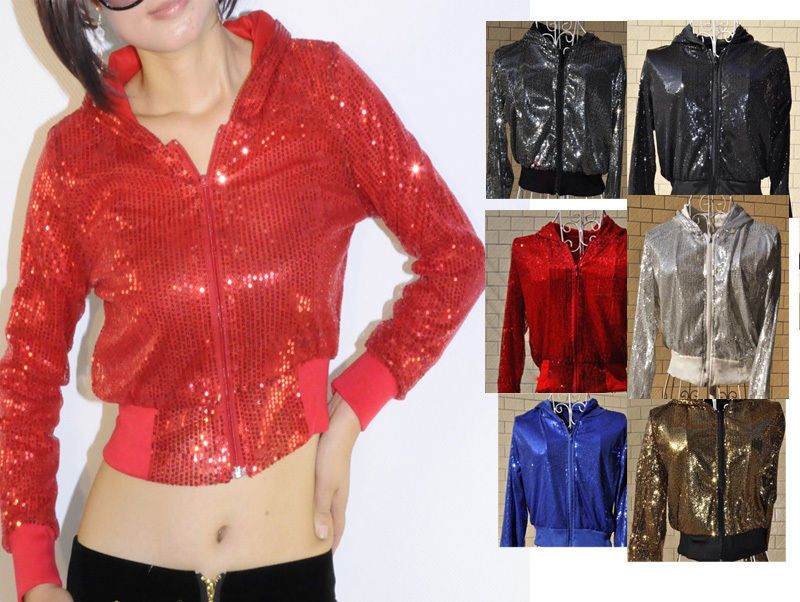 Hot fashion Embellished Sharp Bling Beaded Sequined Coat Jacket cool 