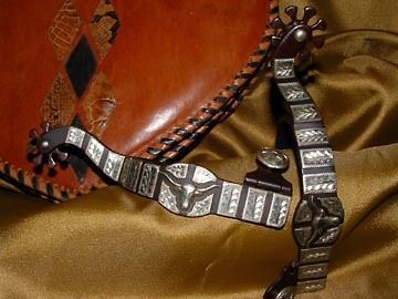 New Spanish Fork Antiqued Roper Spur Spurs Hand Engraved