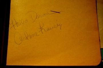 ARLENE FRANCIS ACTRESS SIGNATURE FROM OLD AUTOGRAPH BOOK ORIGINAL