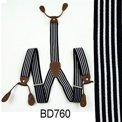 New Mens 6 buttons holes Adjustable Unisex suspenders womens braces 