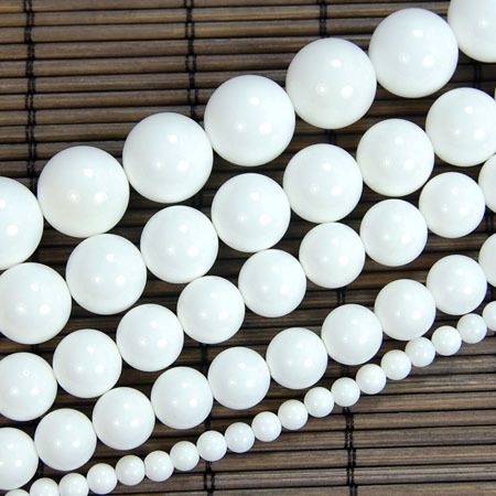 4mm 6mm 8mm 10mm 12mm 14mm 16mm Smooth White Coral Round Gemstone 