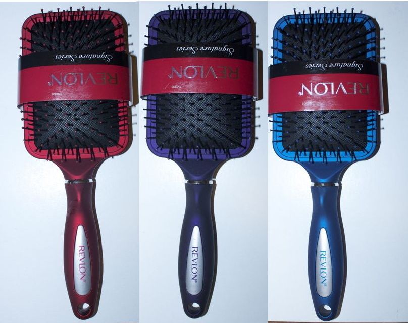 Revlon 3 PC Paddle Brush Set Brand New