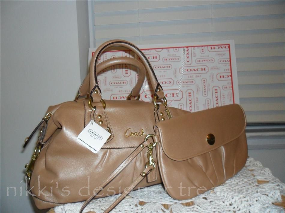 COACH 15445 Dune Leather Ashley Satchel NWT