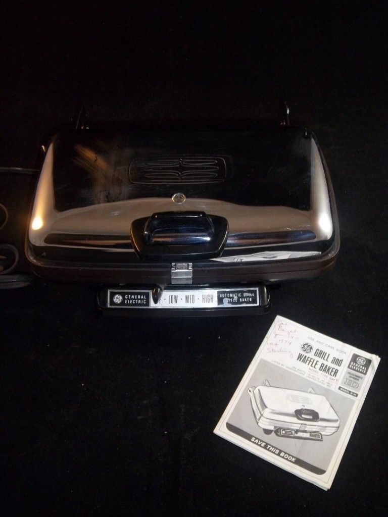   General Electric Waffle Iron Maker Baker Grill Griddle Manual