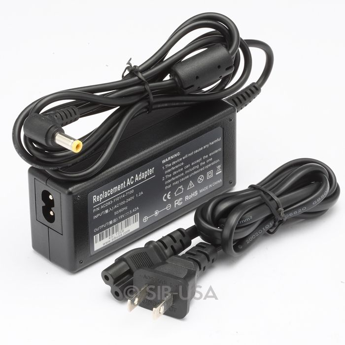 65W Power Supply Cord for Asus B50A K42F K501 K50IJ K52F K60IJ K60I 