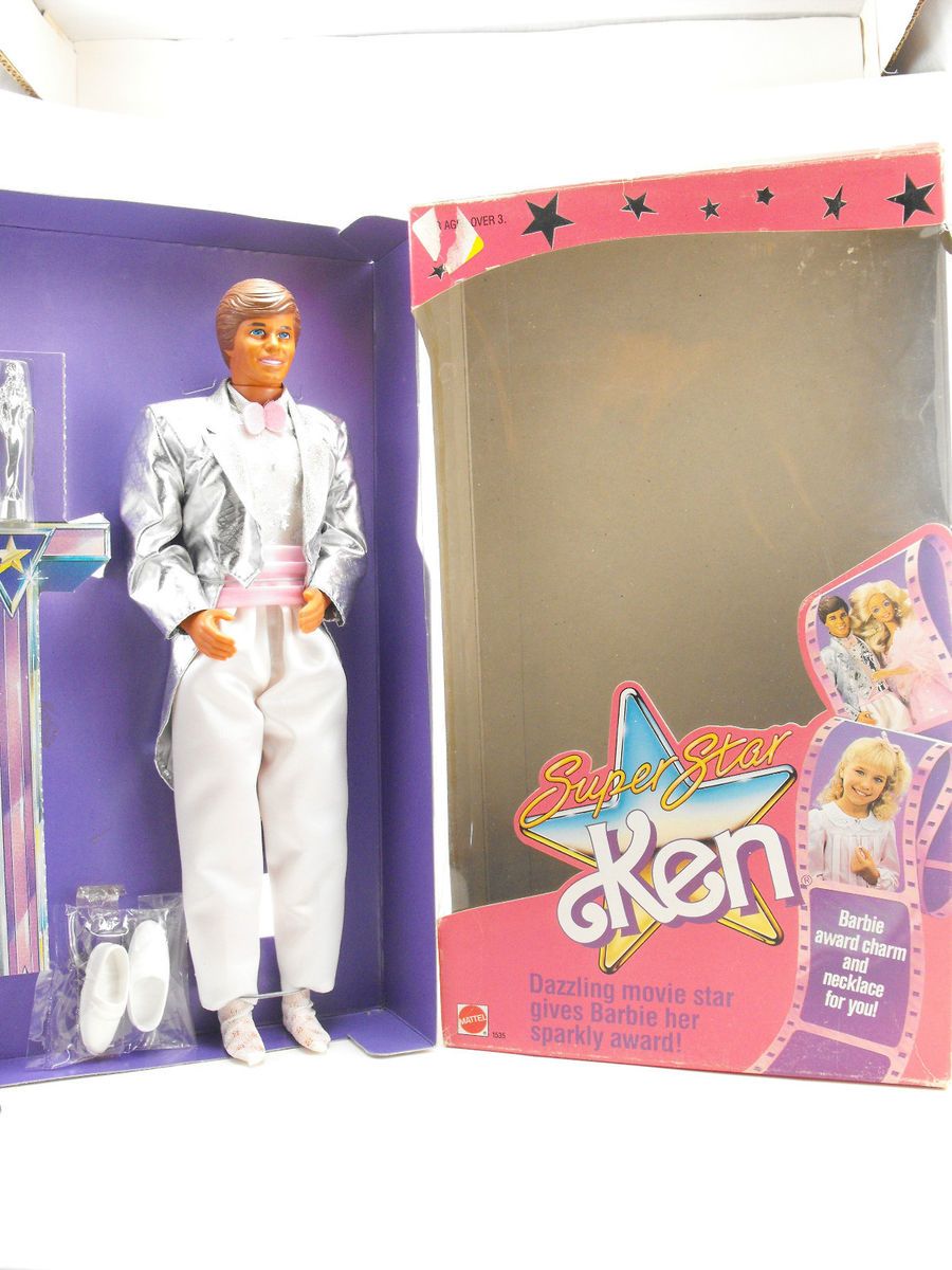 Barbie Doll Superstar Ken Mattel 1988 with Sparkly Award on PopScreen