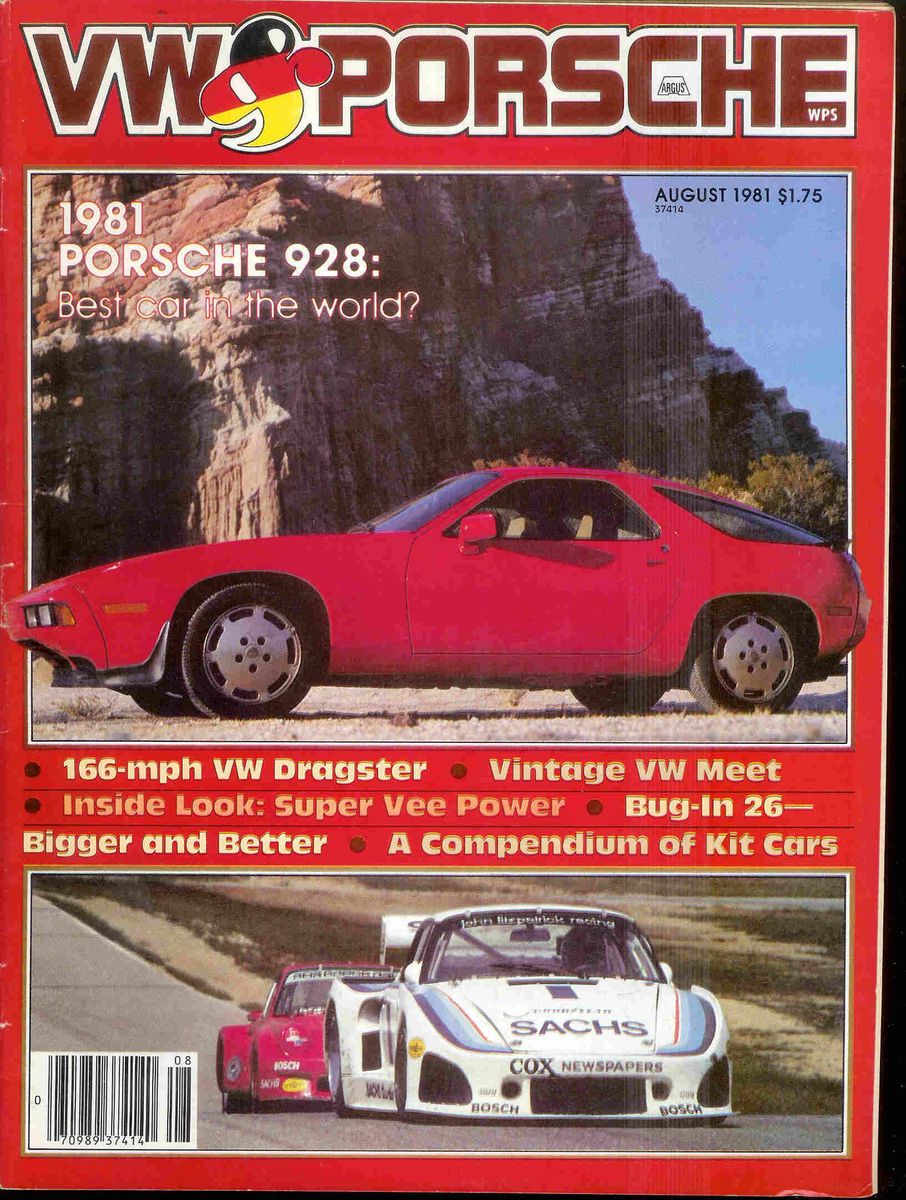   Porsche 1981 08 Bug in 26 New Porsche 928 Rabbit Diesel Audi 4000 5 5