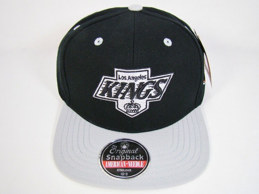   KINGS SNAPBACK HAT BLACK BLOCKHEAD EAZY E DR DRE AMERICAN NEEDLE NHL