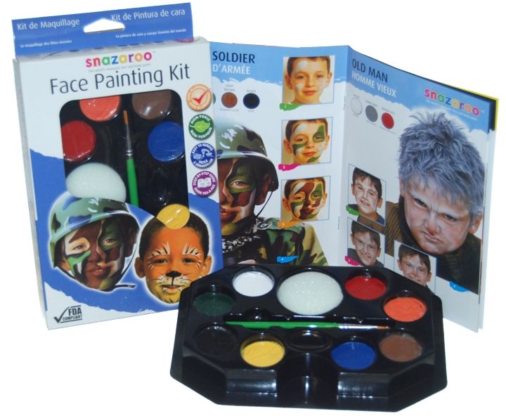 SNAZAROO Military Jungle Face Paint Painting Kit Boys