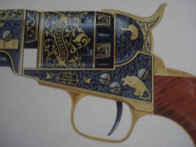 John Batchelor 1983 Watercolor Gouache 1849 Colt Gun