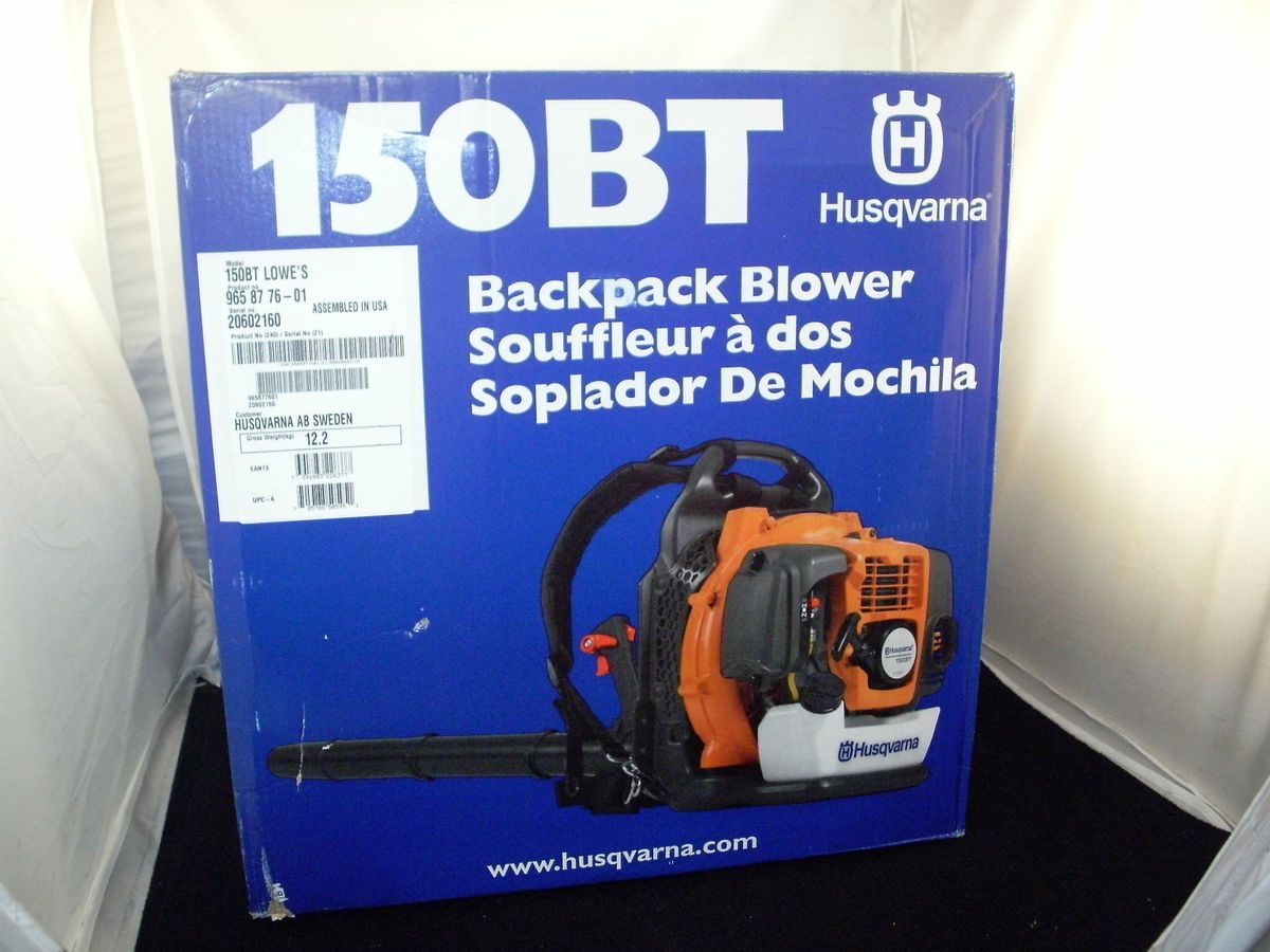 New Husqvarna 150BT Gas Powered Backpack Blower