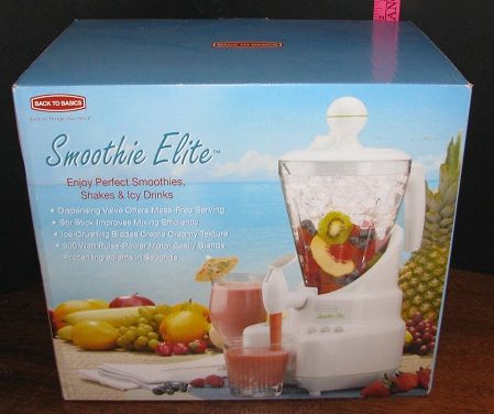 New Back to Basics Smoothie Elite White 500 Watts w Pulse Power 