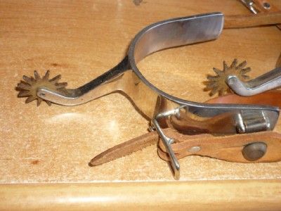   Sliester Marked Spurs Working Cowboys Spurs & Straps Made Auberry, CA