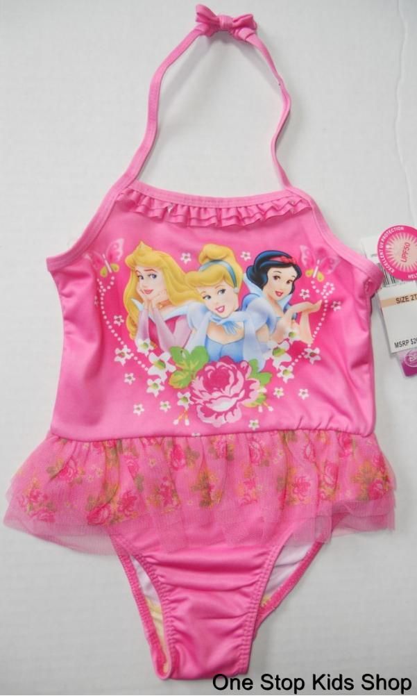   Girls 2T 3T 4T 4 5 6 6X Bathing Suit Swimsuit Snow White Aurora