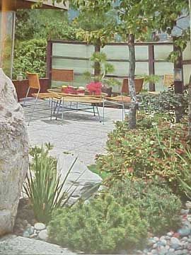 1963 MID CENTURY MODERN LANDSCAPING GARDEN PATIO DESIGN PLANS