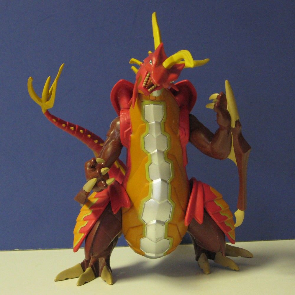 This is a Bakugan Dragonoid figure from Spin Master / Sega, dated 2008 