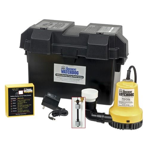 Basement Watchdog 1000 GPH Battery Backup Sump Pump System BWE