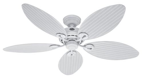 Hunter Bayview 54 Ceiling Fan Model 23979 in White with Reversible 