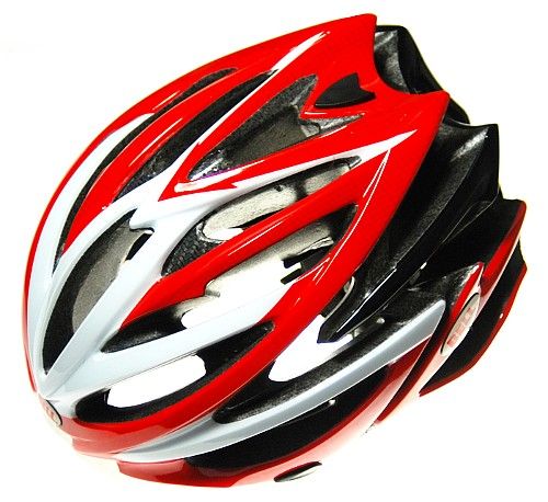 bell volt red white race bike helmet medium