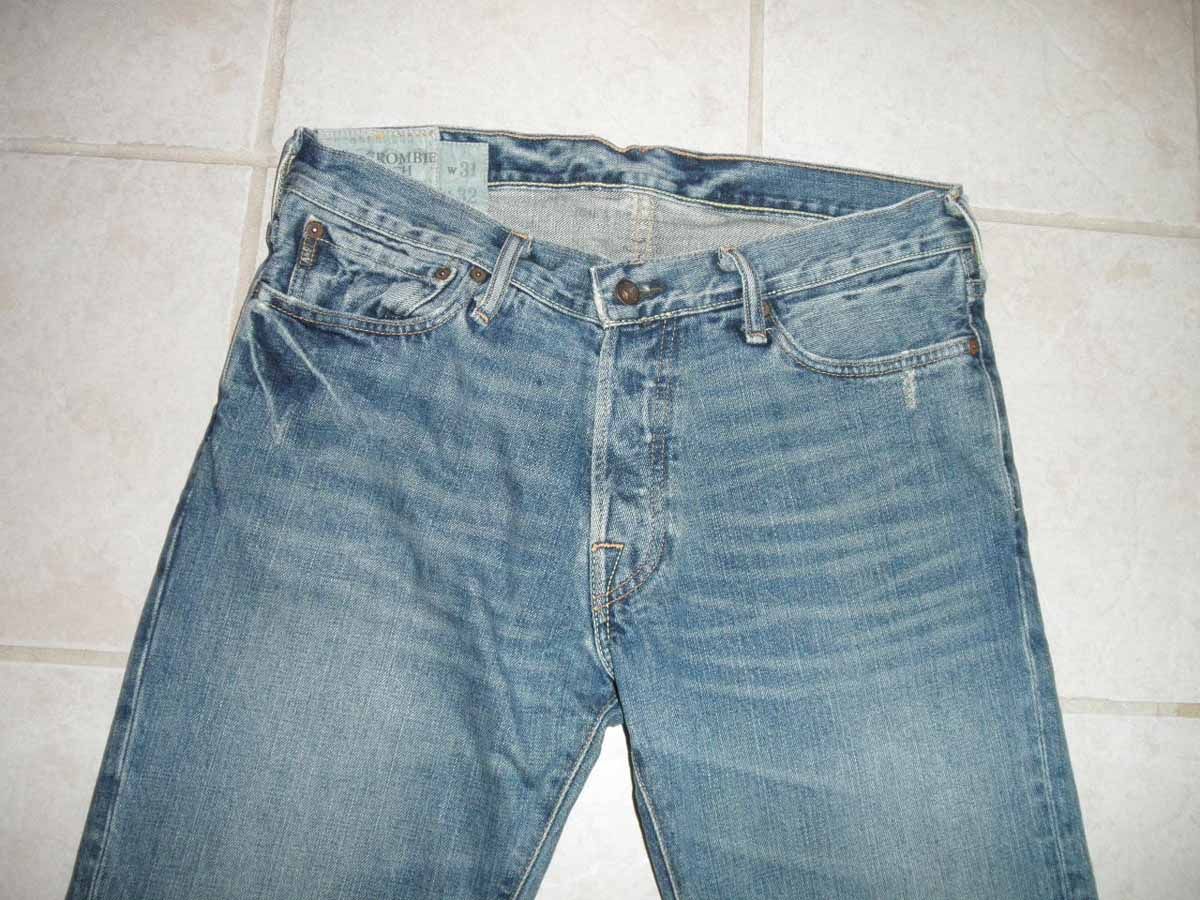 Abercrombie & Fitch Baxter Slim Boot Cut Jeans 31 x 34 Low Rise Light 