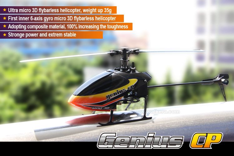   CP Flybarless 6 Axis Gyro Micro 3D 6 Ch Helicopter BNF body only