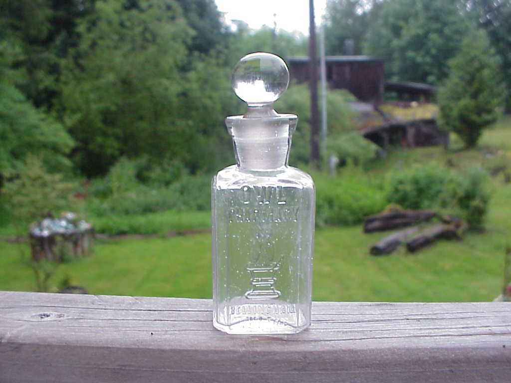 Super RARE Bellingham Wash Owl Drug Perfume Bottle