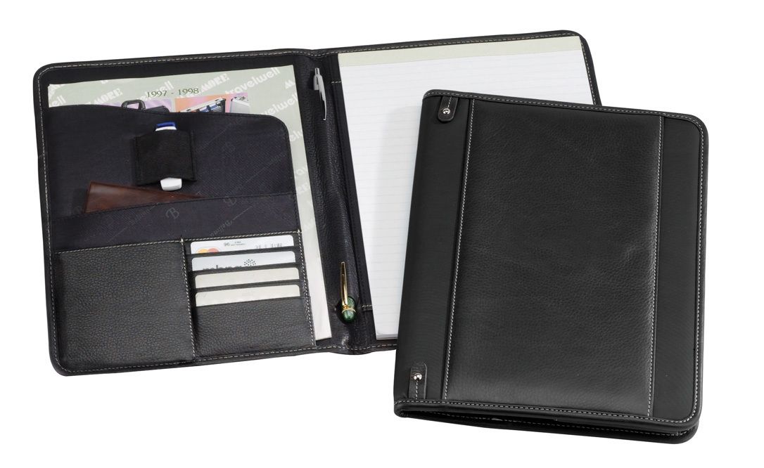 Bellino The New Yorker Napa Leather Padfolio Black